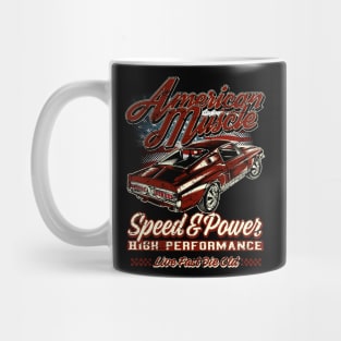 American Muscle Car Speed and Power III Mug